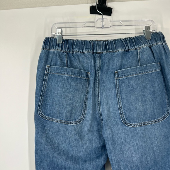 J. Crew Factory Denim Drawstring Pants High Rise - Picture 6 of 8